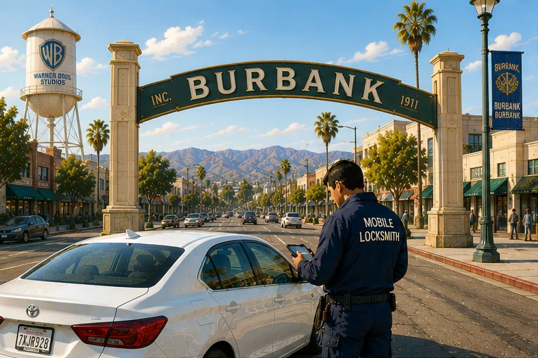 Mobile locksmith service coverage in Burbank, CA