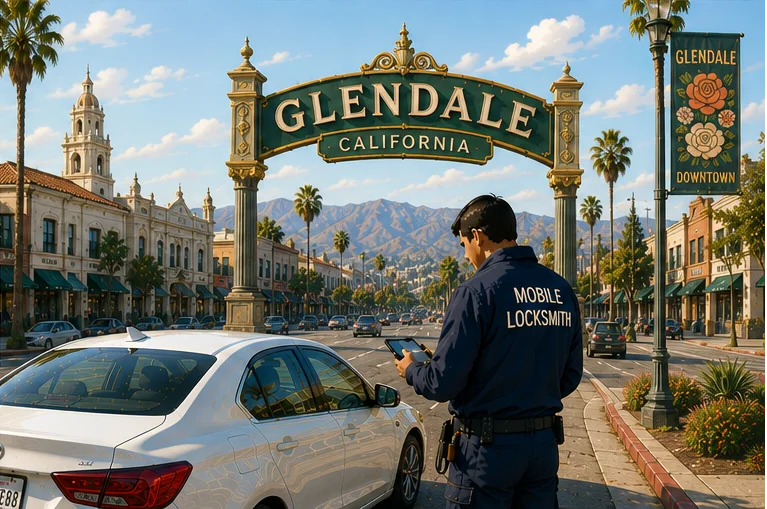 Mobile locksmith service coverage in Glendale, CA