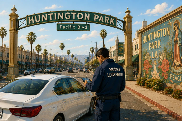 Mobile locksmith service coverage in Huntington Park, CA