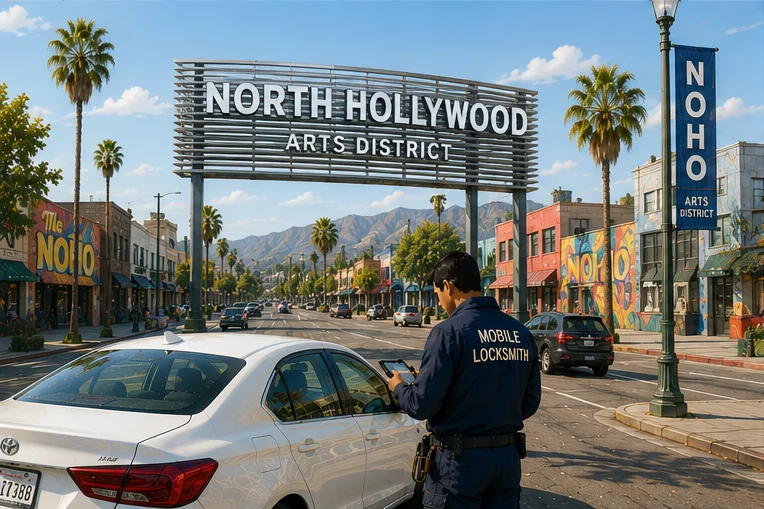 Mobile locksmith service coverage in North Hollywood, CA