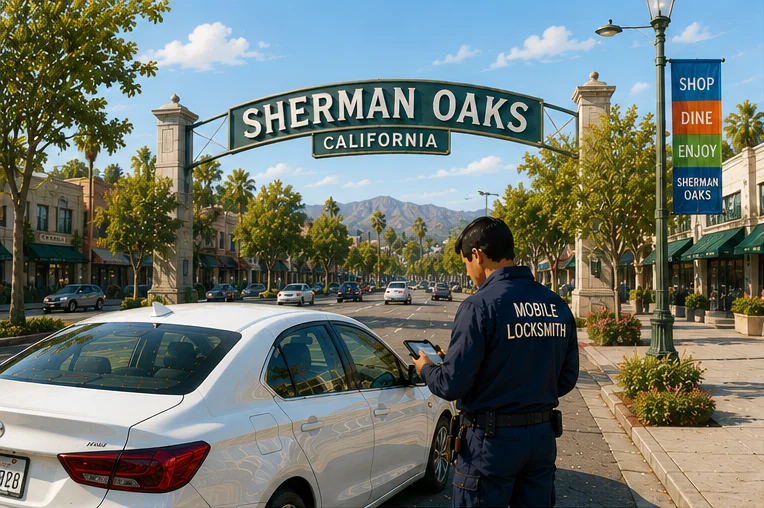 Mobile locksmith service coverage in Sherman Oaks, CA