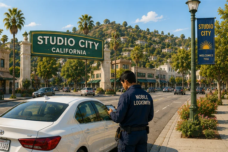 Mobile locksmith service coverage in Studio City, CA